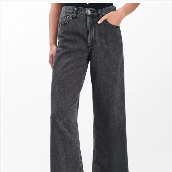 Rag & Bone Jean In Andi High Rise Ankle Wide Leg Size 25 - Picture 2 of 10